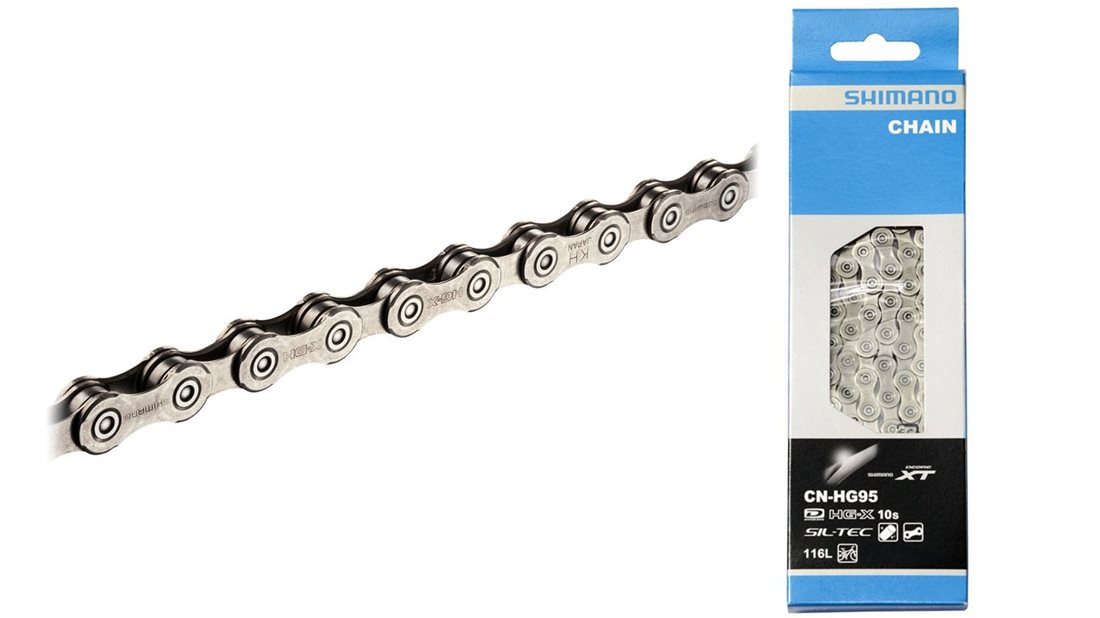 Ланцюг SHIMANO CN-HG95, 116-зв. SIL-TEC 10-шв. фото 