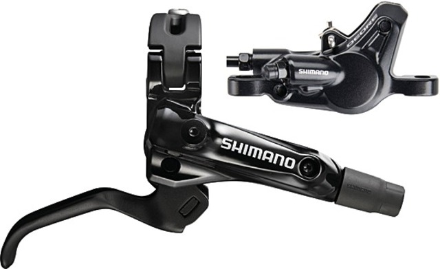 Тормоз дисковый гидравлический задн. Shimano DEORE BL-M615(R), BR-M615(R), органические колодки, гидролиния SM-BH90-SS 1400мм black фото 