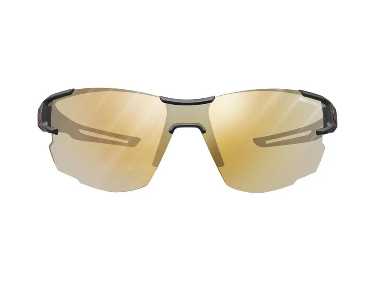 Окуляри Julbo AEROLITE REACTIV PERFOMANCE 1-3 LIGHT AMPLIFIER, чорно-червоні, фотохромна лінза фото 3