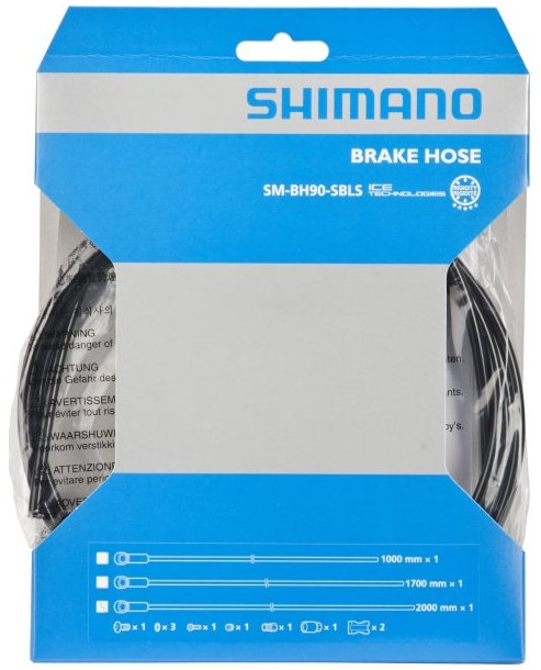 Гидролиния Shimano SM-BH90 для дискового тормоза, 1000 мм, черная фото 