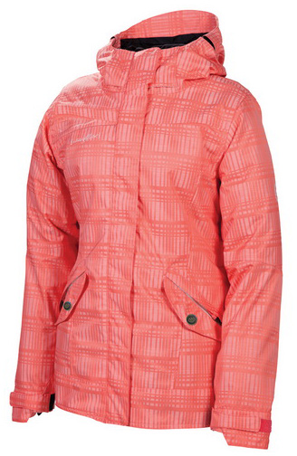 Куртка 686 Reserved Luster Insulated жен.S, Coral Heather Plaid фото 