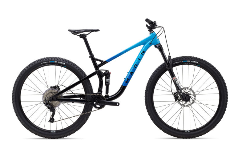 Велосипед 29" Marin RIFT ZONE 1 рама - L 2020 Gloss Black/Bright Blue/Cyan/Black фото 3