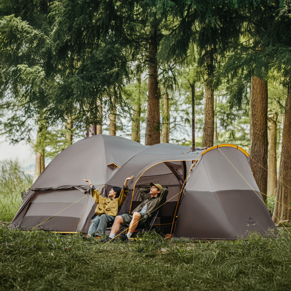 Палатка шестиместная Naturehike KOTA 6 CNK2450WS031, светло-коричневая фото 8