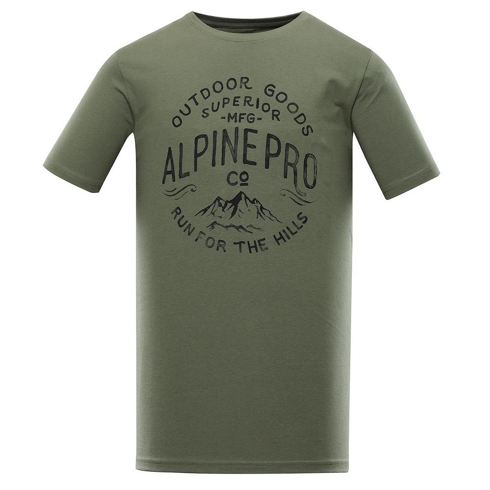 Футболка Alpine Pro UNEG 9 MTST578 587PJ мужская, размер L, зеленая фото 