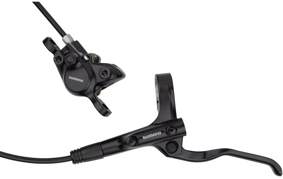 Гальмо гідравлічне дискове Shimano MT200, переднє (ліва ручка, каліпер, гідролінія 1000 мм) (OEM, без упаковки) фото 