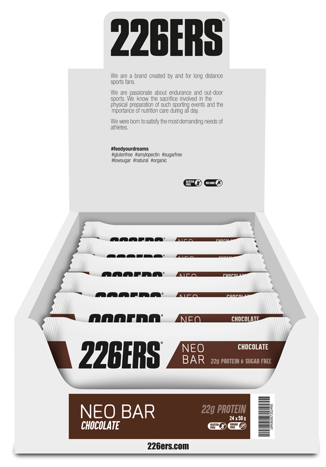 Батончик 226ERS Neo Protein темний шоколад 50г 24шт/уп 1200г фото 