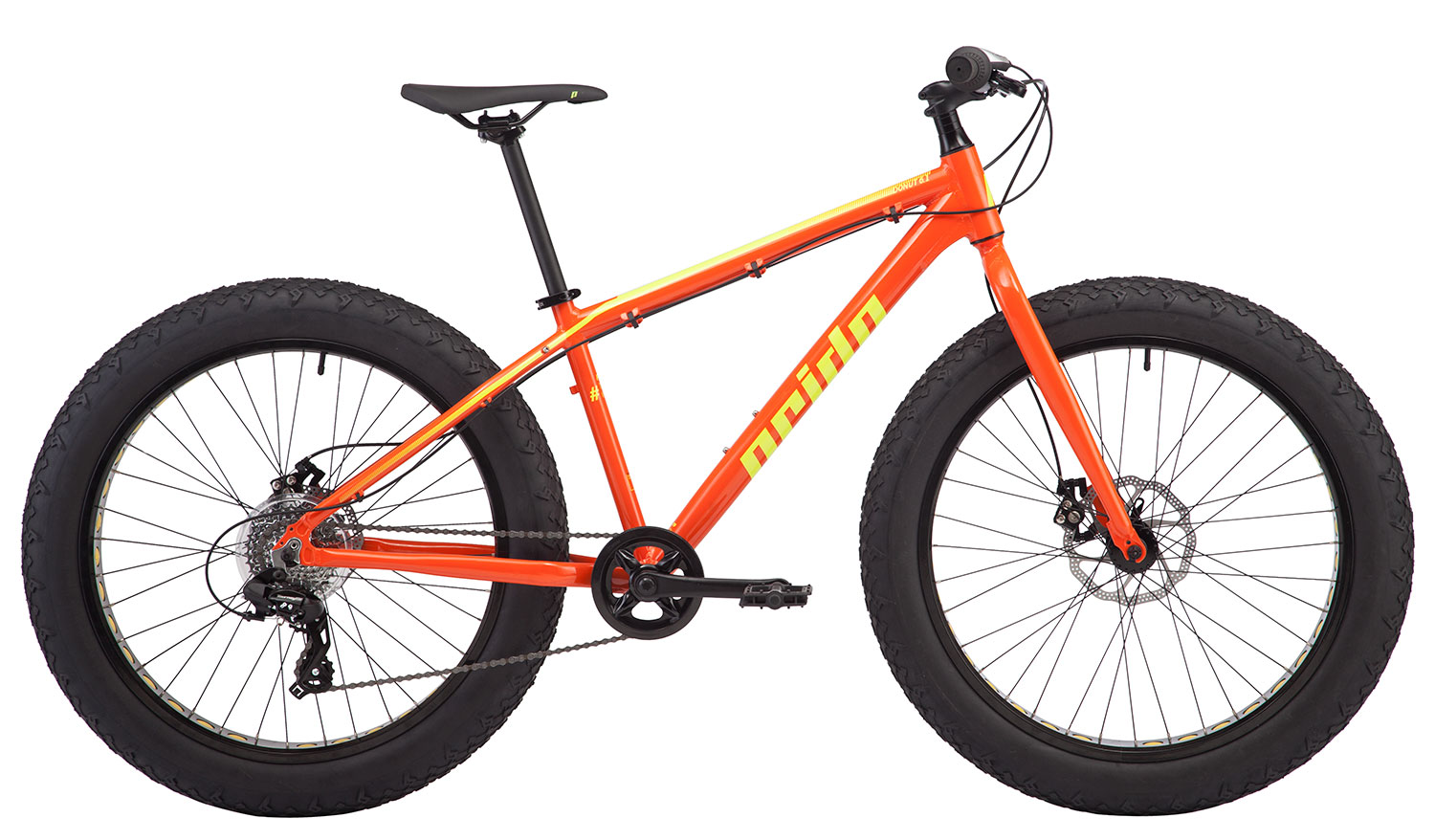 Велосипед 26" Pride DONUT 6.1 рама - XL оранж/желтый 2018 фото 1