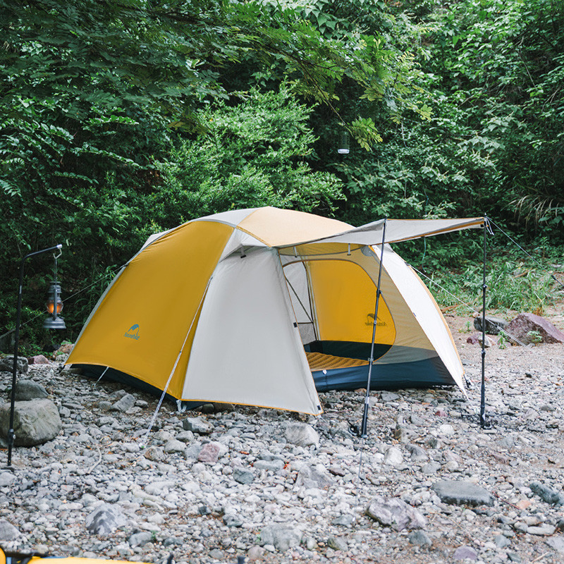 Палатка двухместная Naturehike CNK2300ZP024, желтая фото 2