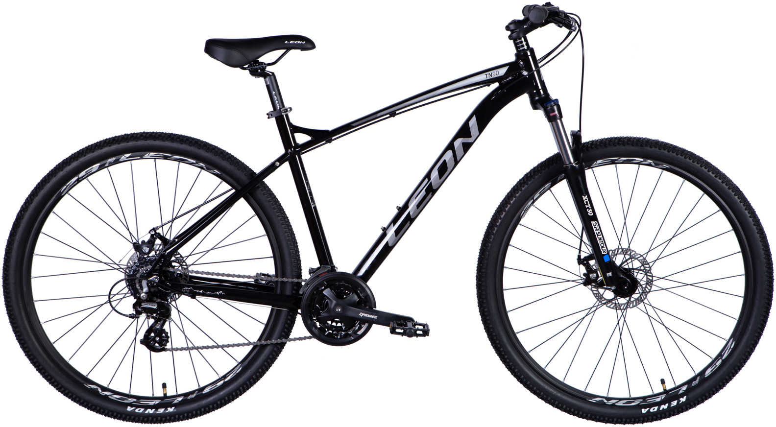 Велосипед 29" Leon TN-90 AM DD рама - 20" черный с серым A4 фото 
