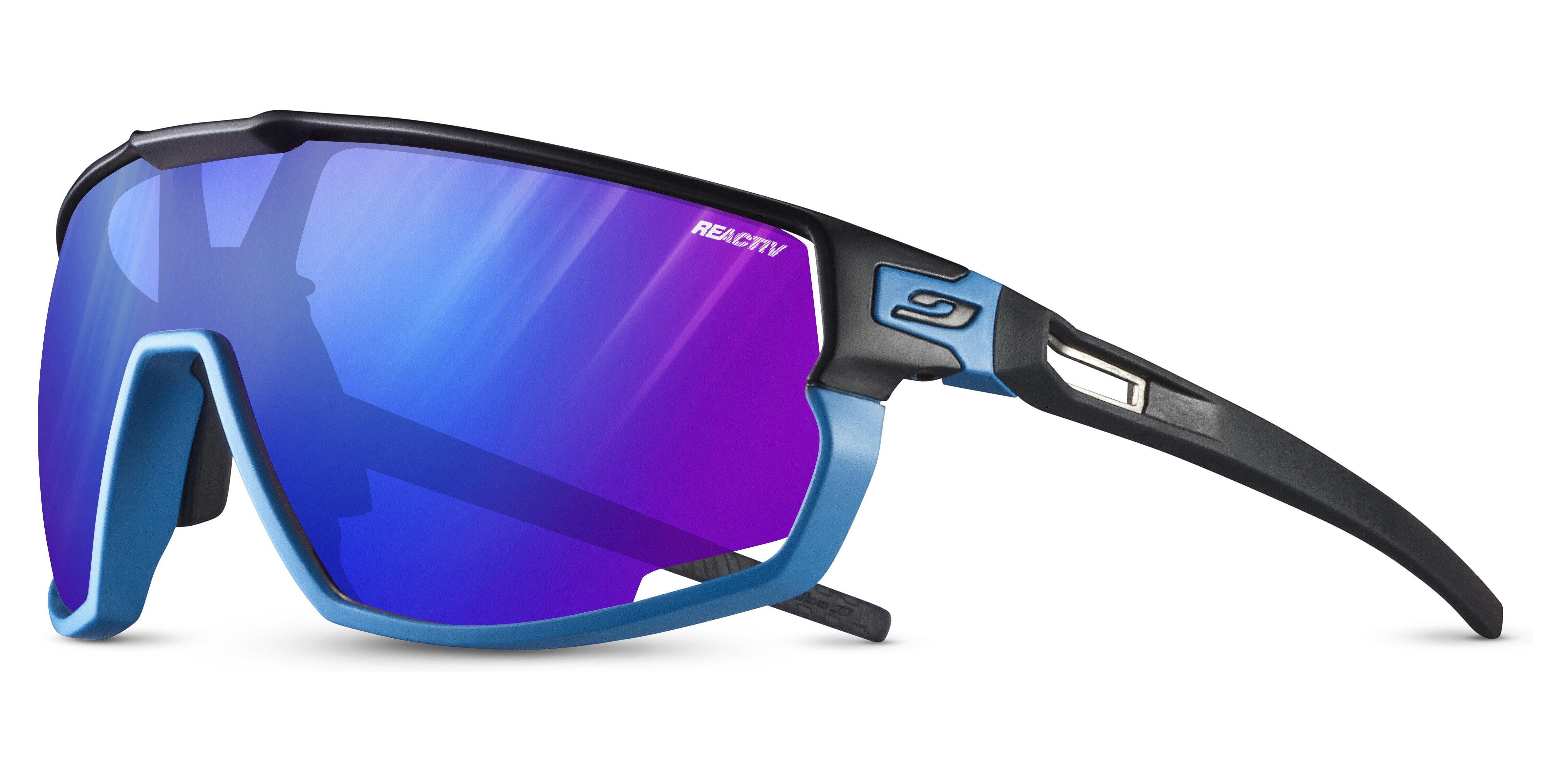 Окуляри Julbo RUSH REACTIV PERFOMANCE 1-3 HIGH CONTRAST, синьо-чорні, фотохромна лінза фото 
