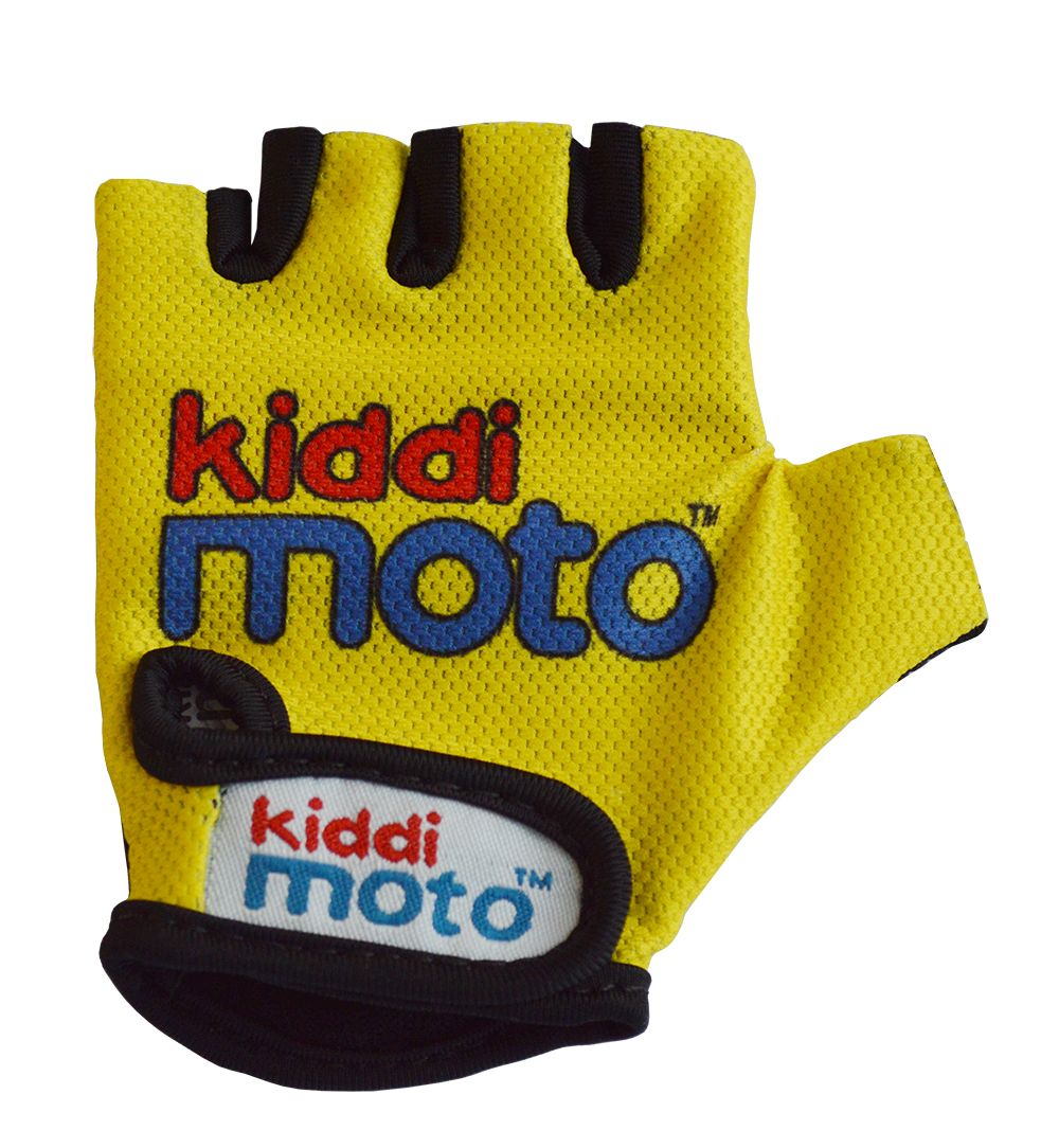 Перчатки детские Kiddimoto неоновые жёлтые, размер М на возраст 4-7 лет фото 1
