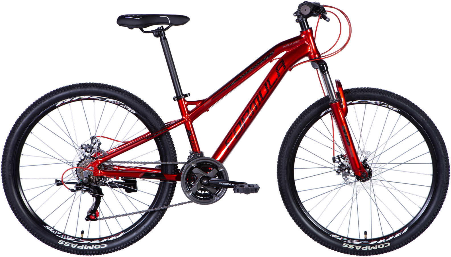 Велосипед 26" Formula BLACKWOOD AM DD рама - 13" 2024 червоний фото 