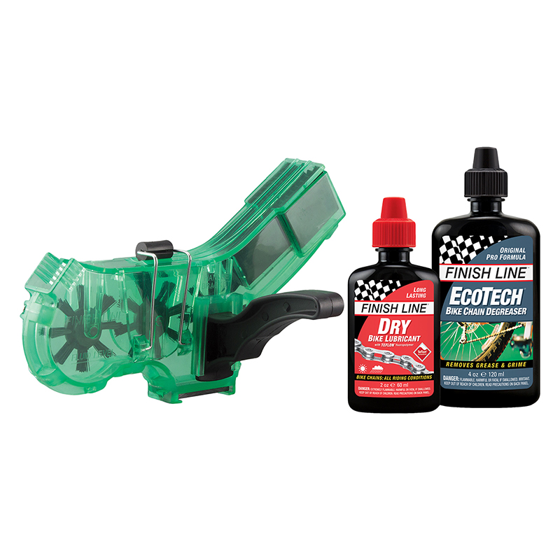 Набір Finish Line мийка ланцюга, очищувач Multi Bike Degreaser 120ml, мастило 60ml фото 