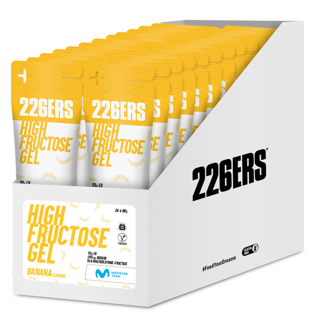 Гель 226ERS High Fructose 55г вуглеводів банан 80г 24шт/уп 1920г фото 