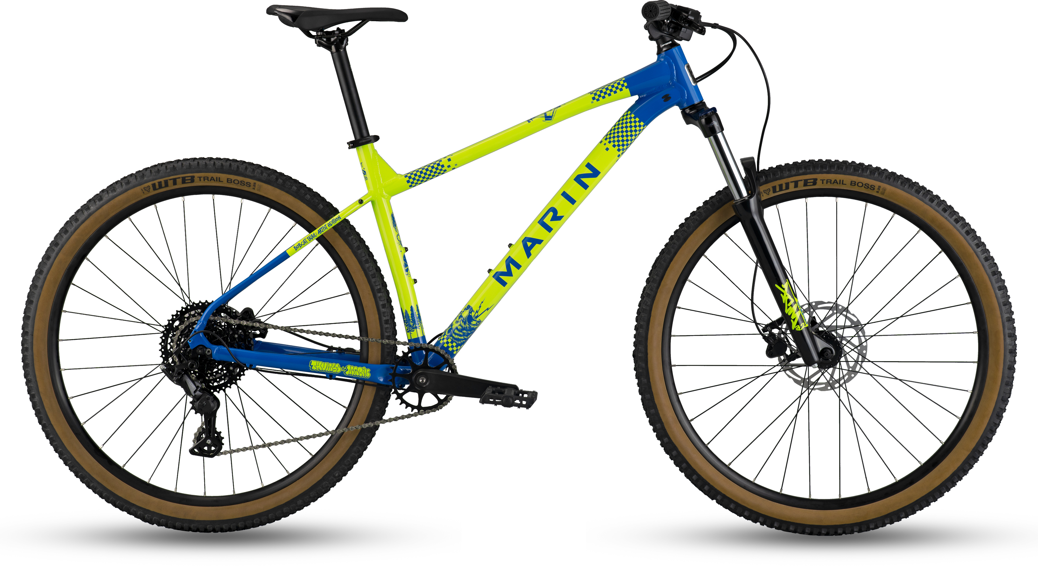Велосипед 29" Marin BOBCAT TRAIL 3 ARTIST EDITION рама - L NEON BLUE B6 фото 