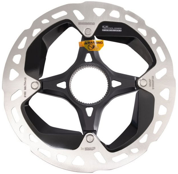 Ротор Shimano RT-MT900-S ICE TECH FREEZA, 160 мм, CENTER LOCK, гайка с внутренними зацепами фото 