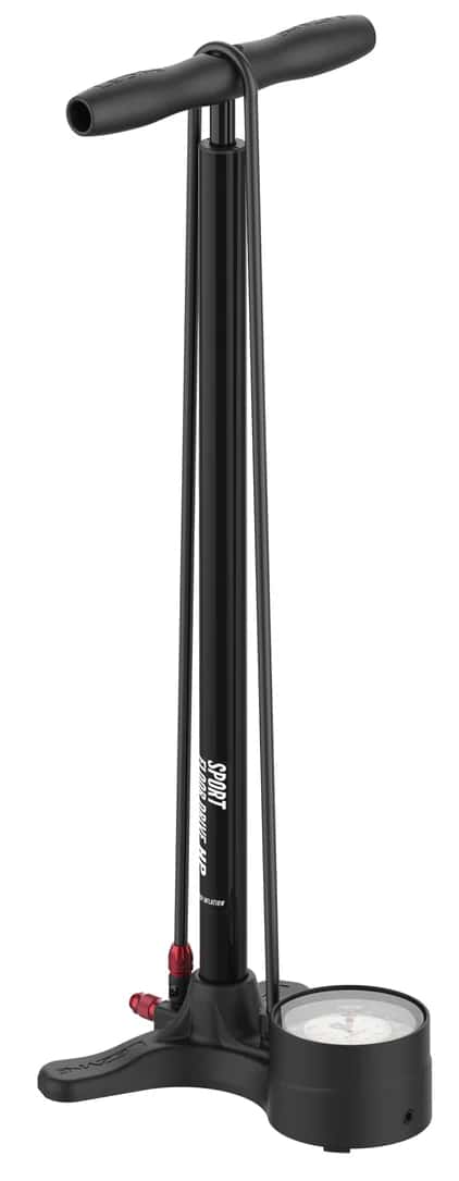 Насос напольный Lezyne SPORT FLOOR DRIVE, с манометром 3,5", головка ABS-1 Pro, 220psi, черный фото 