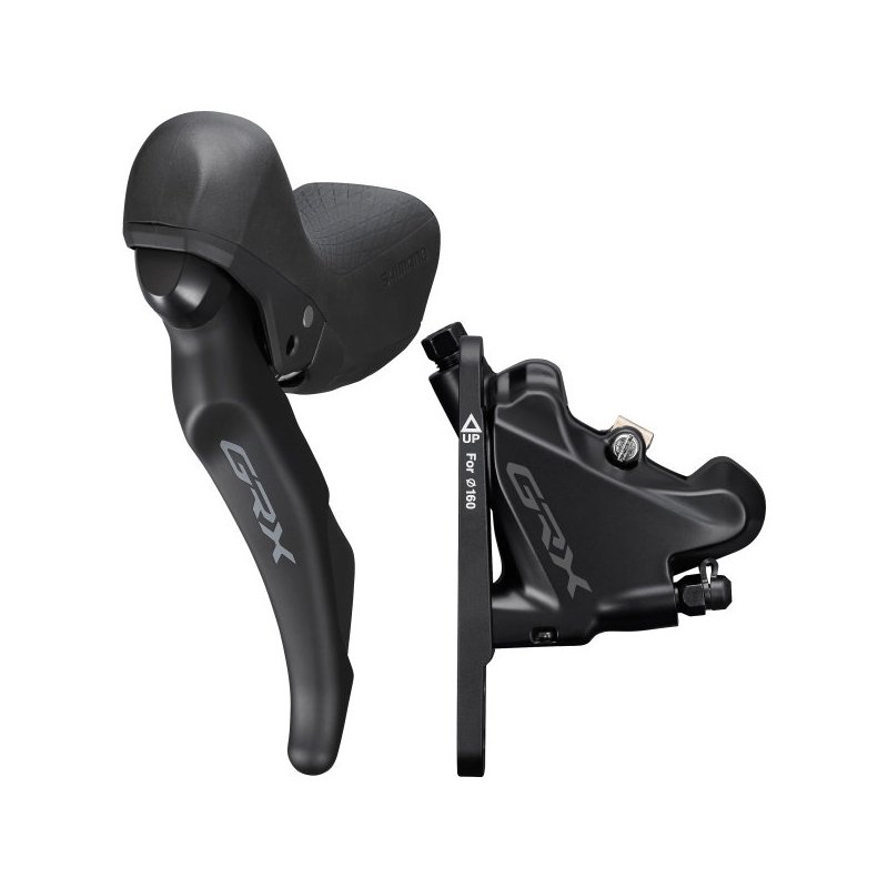 Гальмо дискове гідравлічне Shimano RX400-1 GRX, переднє (ліва ручка, каліпер BR-RX400, гідролінія 1000мм) фото 1