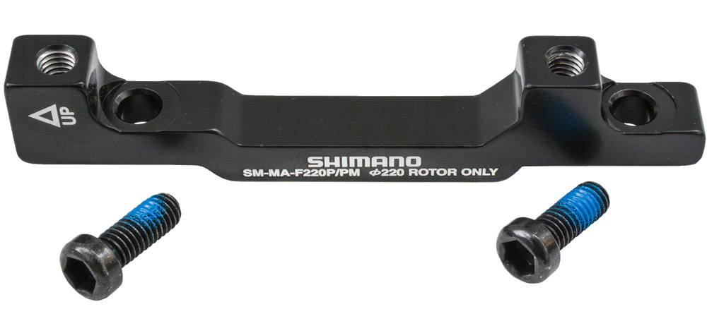 Адаптер для диск. гальма, передній Shimano SM-MA-F220 PM/PM, ротор 220 мм (180/220) фото 