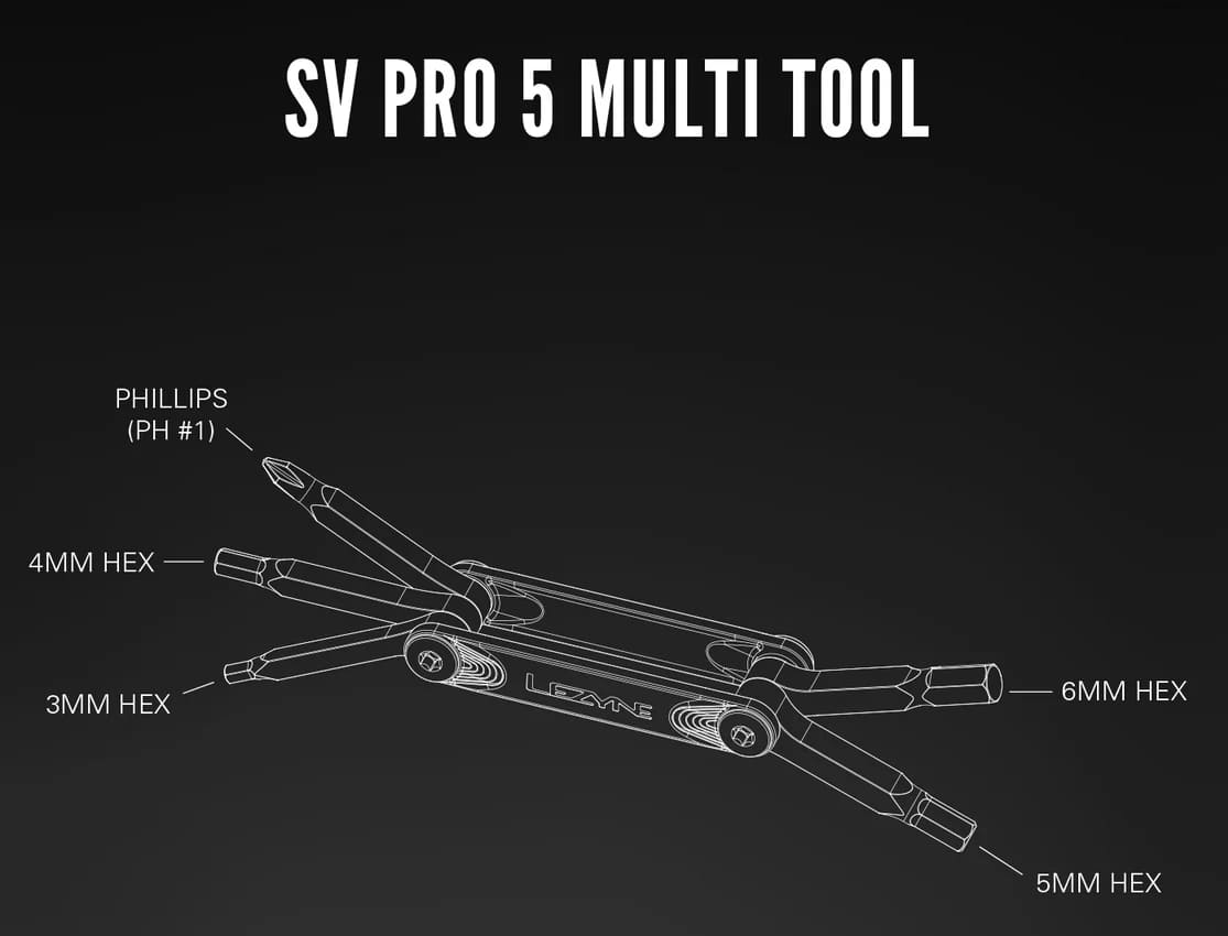 Мультитул Lezyne SV PRO, 5 инструментов, серебристый фото 3