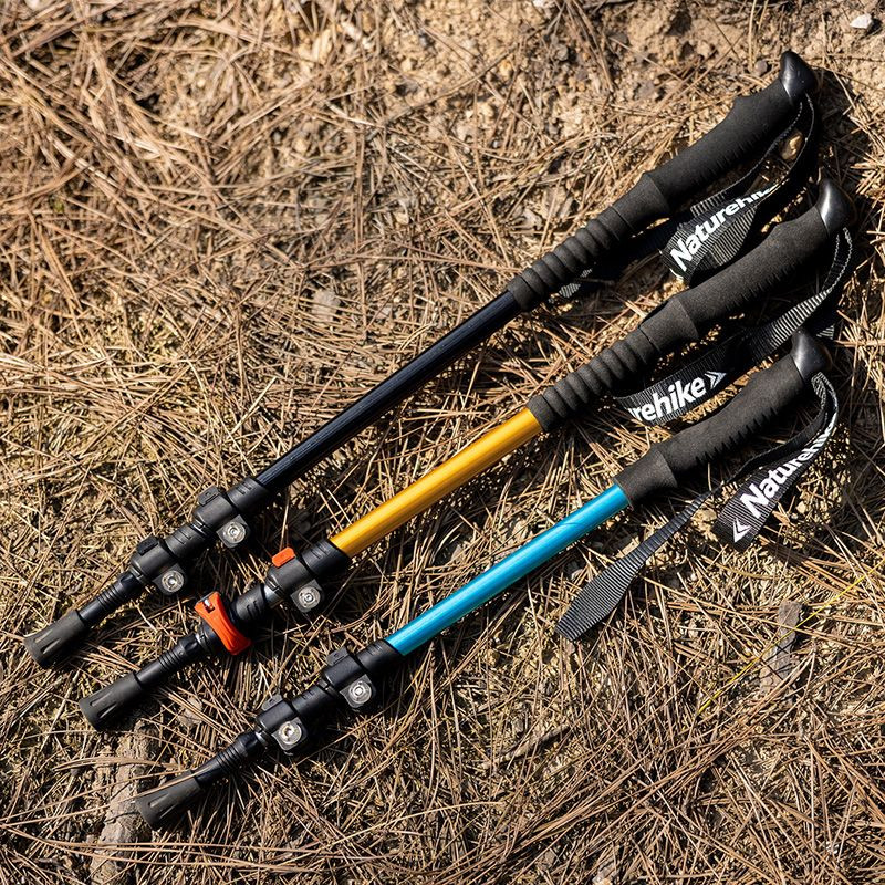 Трекинговая палка Naturehike NH17D001-Z Men, 3 секции, 62-135 см, золотистая, 1 шт фото 4