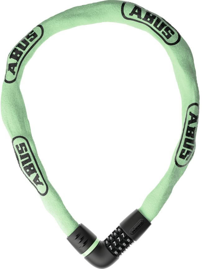 Замок ABUS TRESOR 6807C/110, цепь 7x110, кодовый на 4 цифры, Sage Green фото 