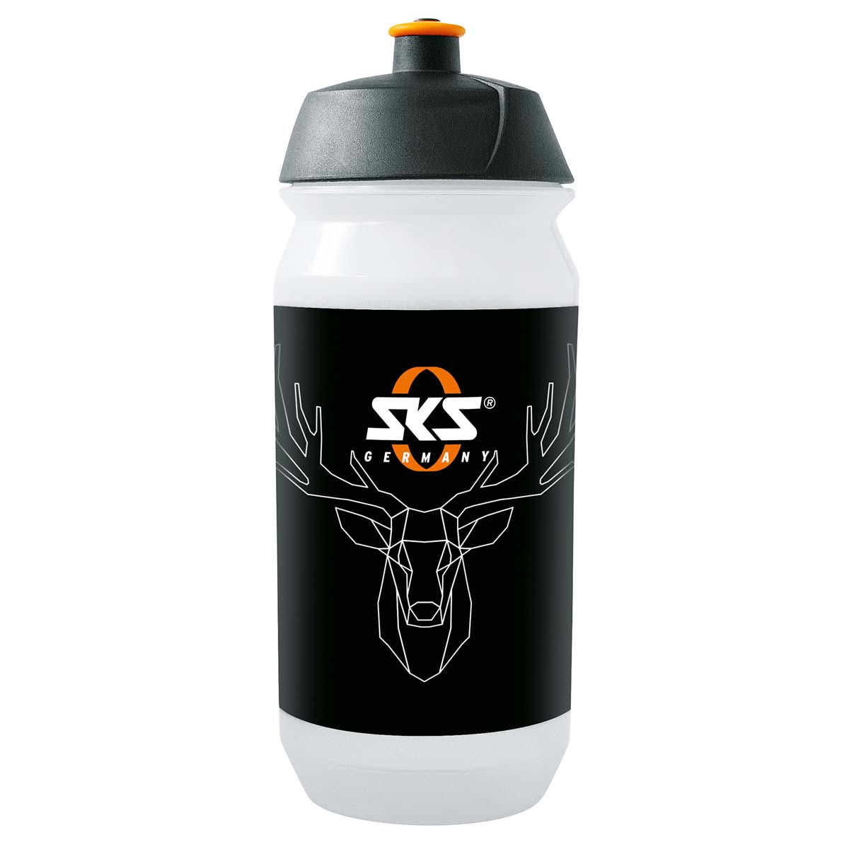 Фляга SKS DRINKING BOTTLE ""DEER`S HEAD"" - 500ML TRANSPARENT" фото 