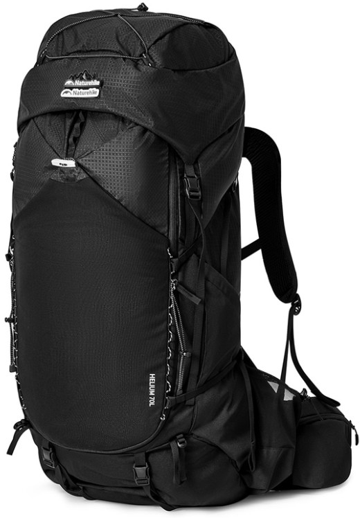 Рюкзак Naturehike Helium CNK2450XB014, 70 л, розмір L, чорний фото 