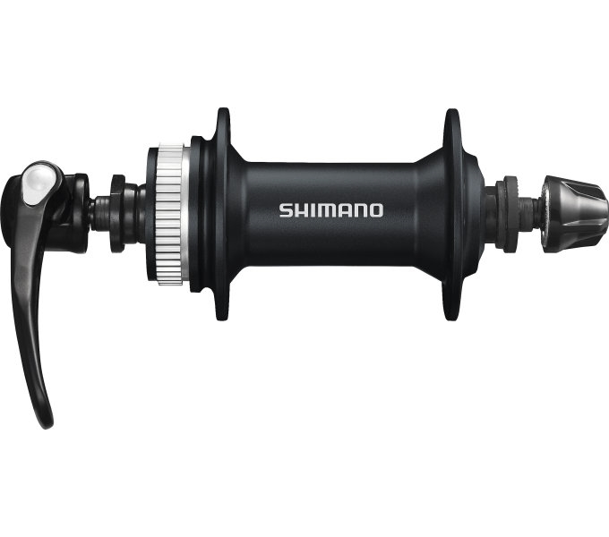 Втулка пер. Shimano HB-M4050 32H, ось 108мм, QR 133мм, CENTER LOCK, черная фото 
