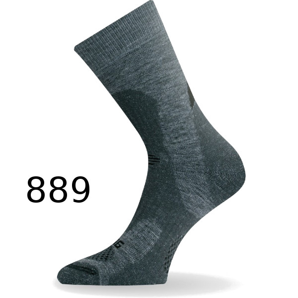 Термошкарпетки Lasting трекінг TRP 889, розмір M, сірі фото 
