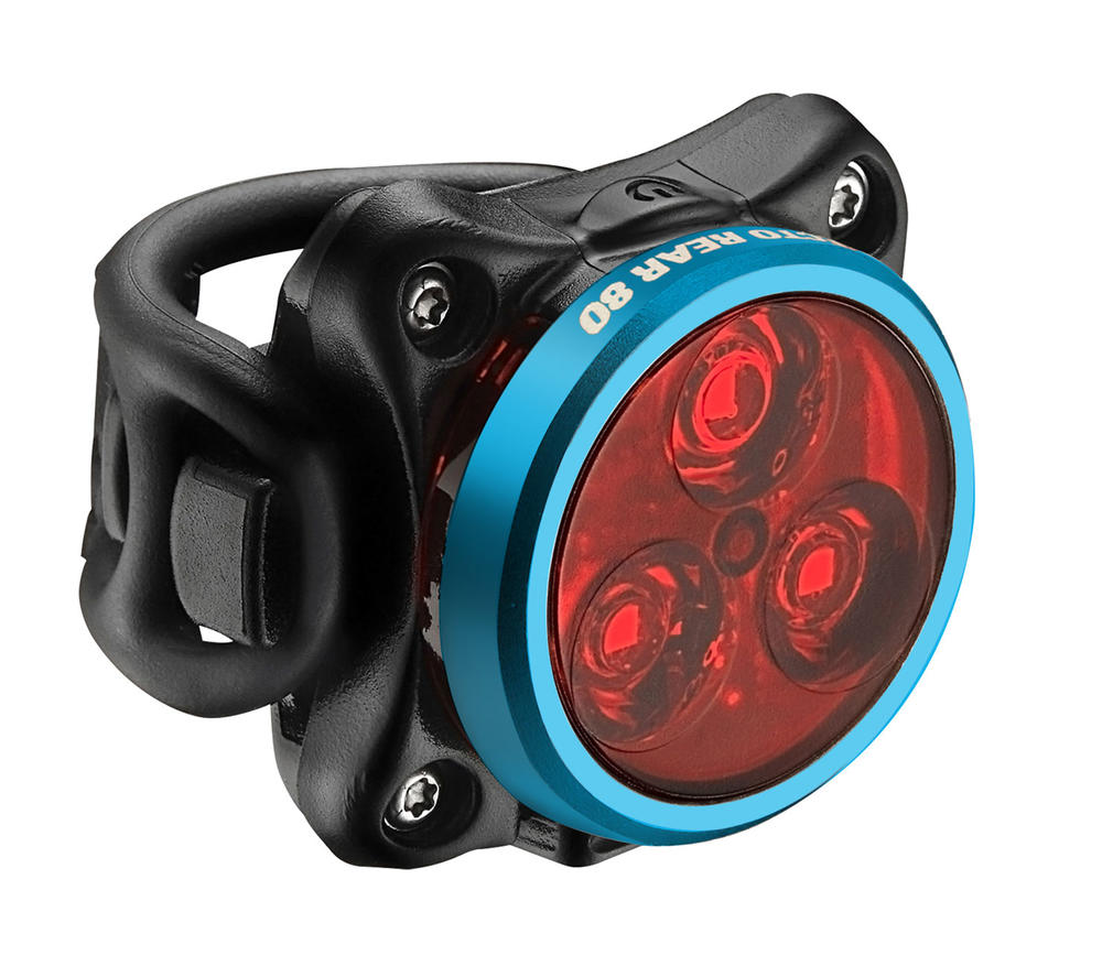 Мигалка задняя Lezyne ZECTO DRIVE REAR, 80 люмен, 8 режимов, голубая фото 