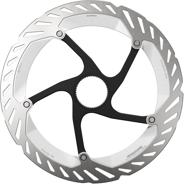Ротор Shimano RT-CL800-L-E ICE TECH FREEZA, 203 мм, CENTER LOCK, гайка із зовнішніми зачепами фото 1