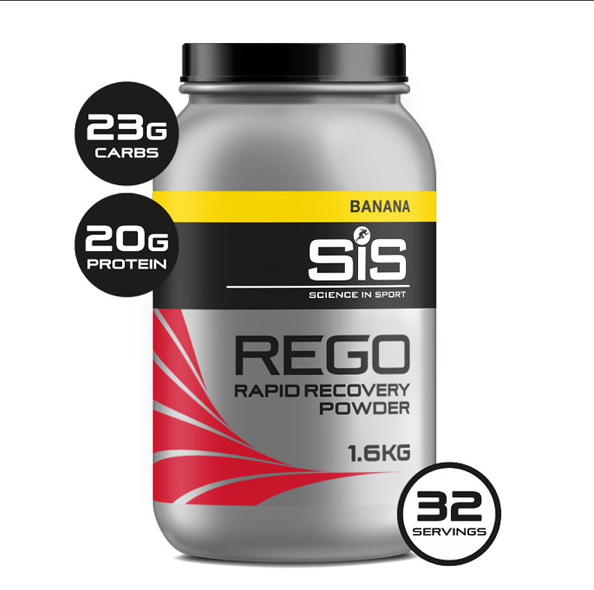 Энергетик восстановительный углеводно-белковый SiS REGO Rapid Recovery, Банан, 1,6кг