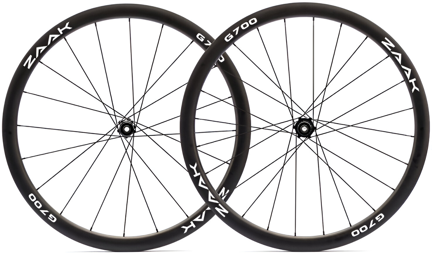 Колесо пер. + задн. 700C ZAAK Gravel Disc Sram XDR 12s 12-100/12-142 Carbon 38mm Clincher/Tubeless фото 1