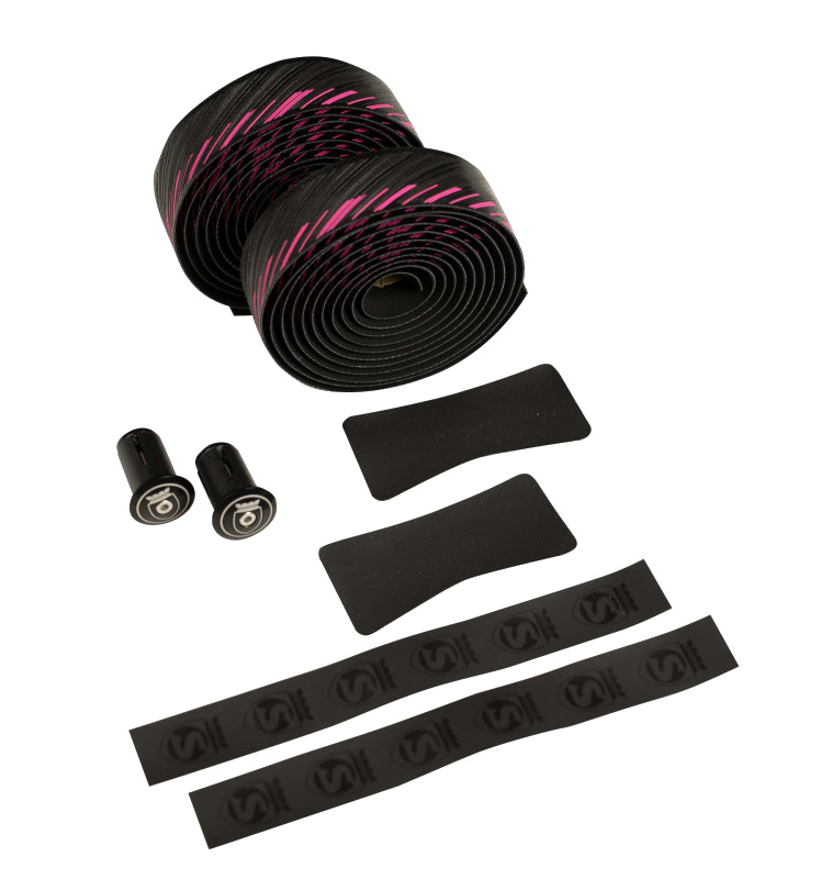 Обмотка руля SILCA Nastro Cuscino Black with Hot Pink фото 3