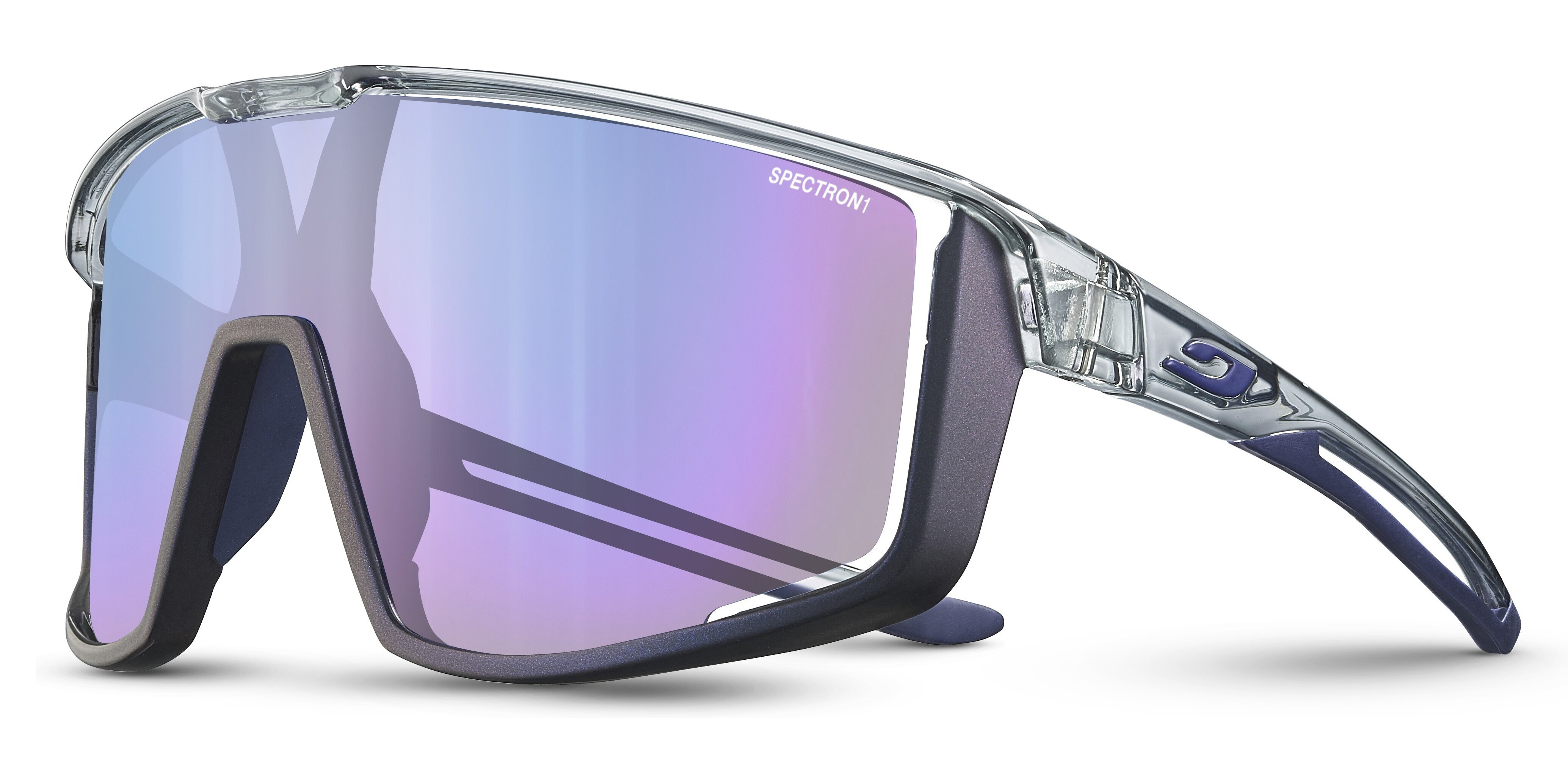 Очки Julbo FURY SPECTRON 1, серо-фиолетовые, фиолетовая линза фото 