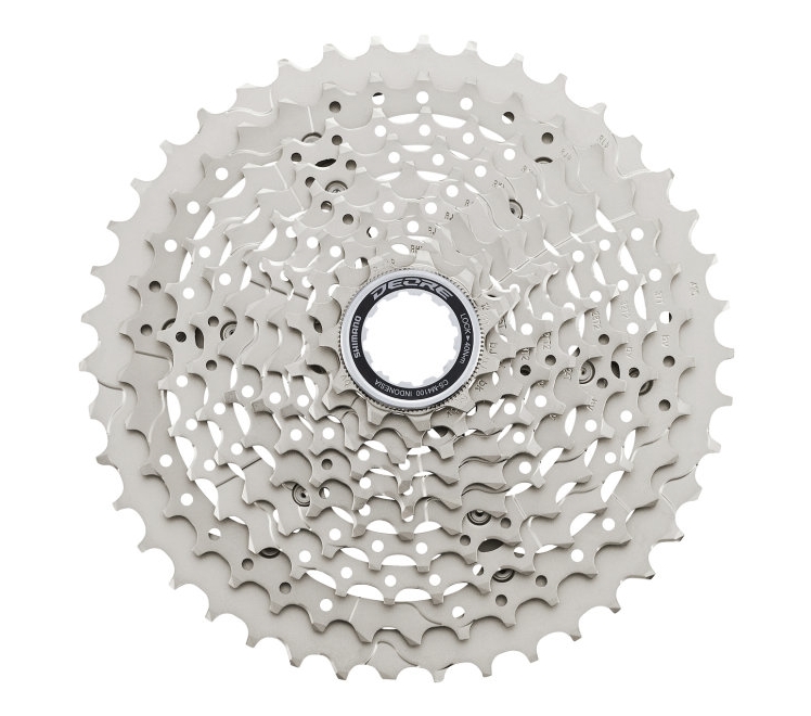 Кассета Shimano CS-M4100-10 DEORE, 10-ск., 11-42, серебр. фото 