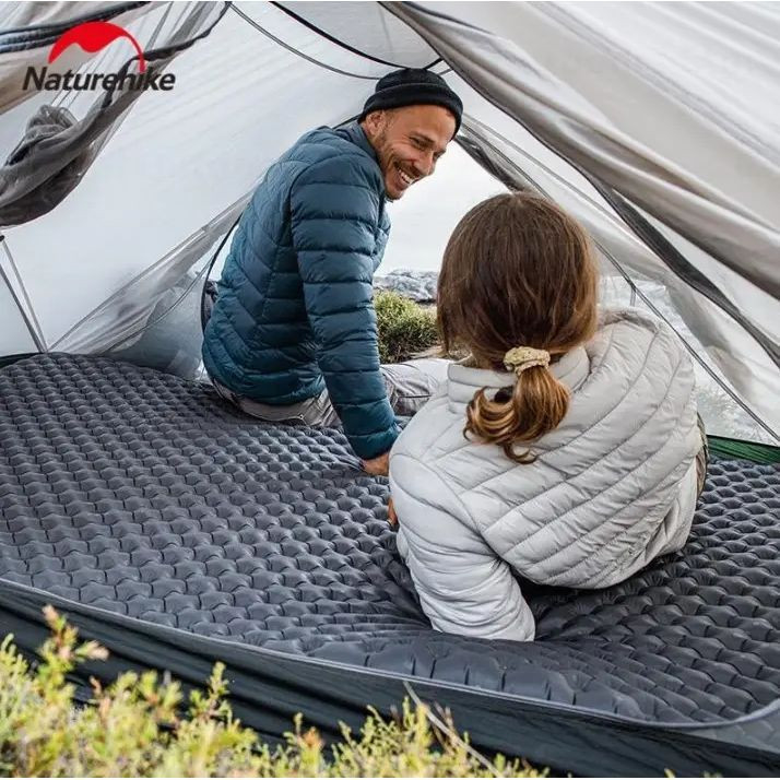 Коврик надувной Naturehike CNH22DZ018, 196x64x7 см, зеленый фото 4