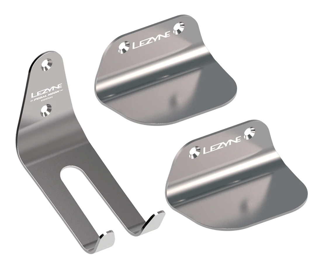 Держатель Lezyne STAINLESS PEDAL HOOK для велосипеда на стену, крепление за педаль фото 