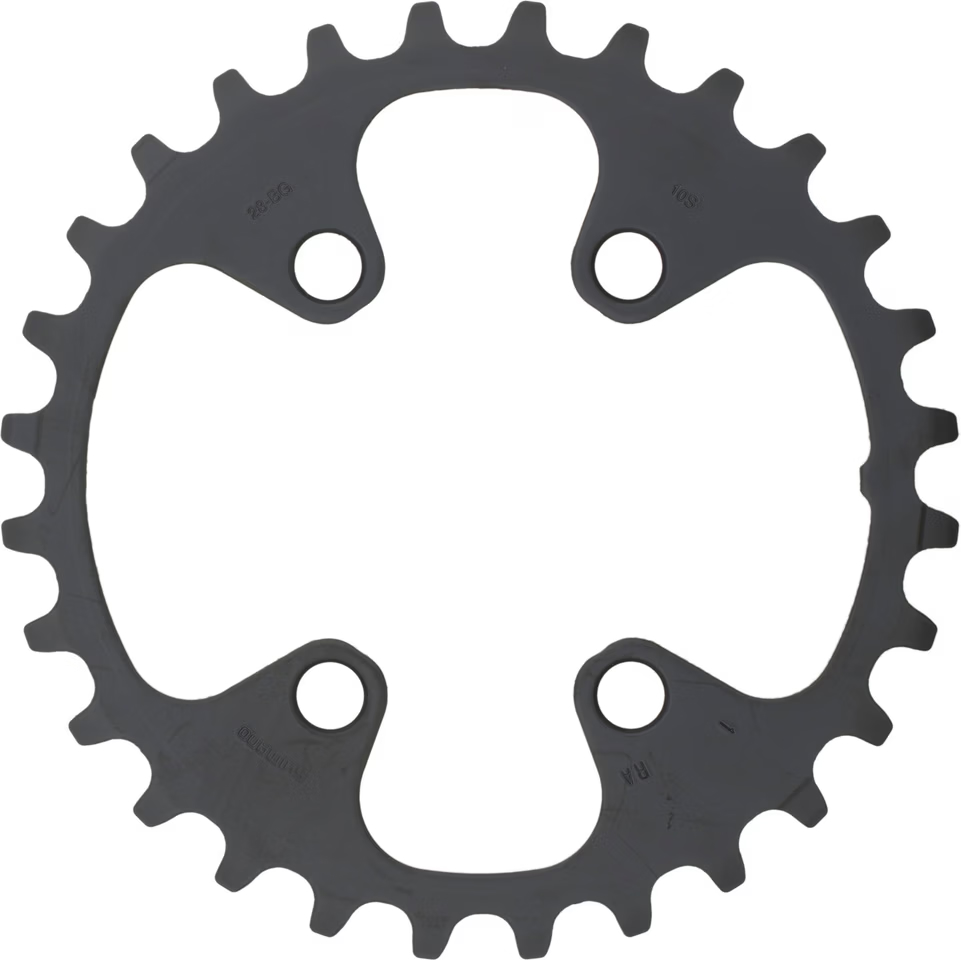 Звезда к шатуну Shimano FC-M6000-2 DEORE, 28T, 2x10/11-ск., BG, для 38-28T фото 