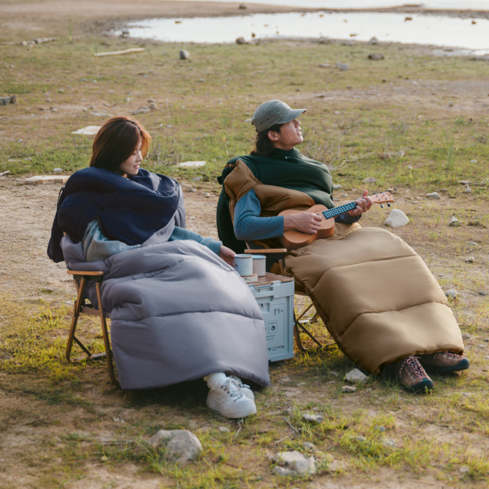Спальный мешок Naturehike Sunny Day PL02 U350 CNK2550WS028, правый, коричнево-зеленый фото 2