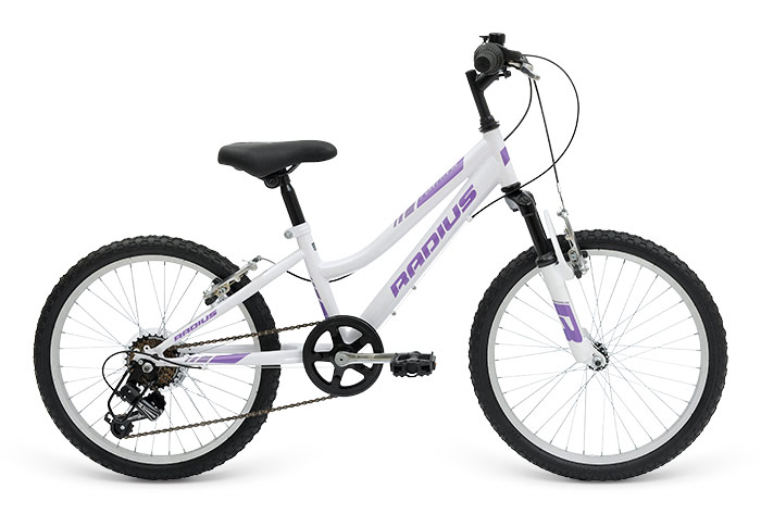 Велосипед 20 "Radius Ponytrail рама - 10.5" Gloss White/Gloss Purple/Gloss Lavender фото 