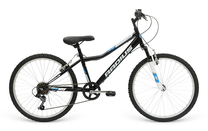 Велосипед 24 "Radius Leopard рама- 13" Gloss Black/Gloss White/Gloss Blue фото 