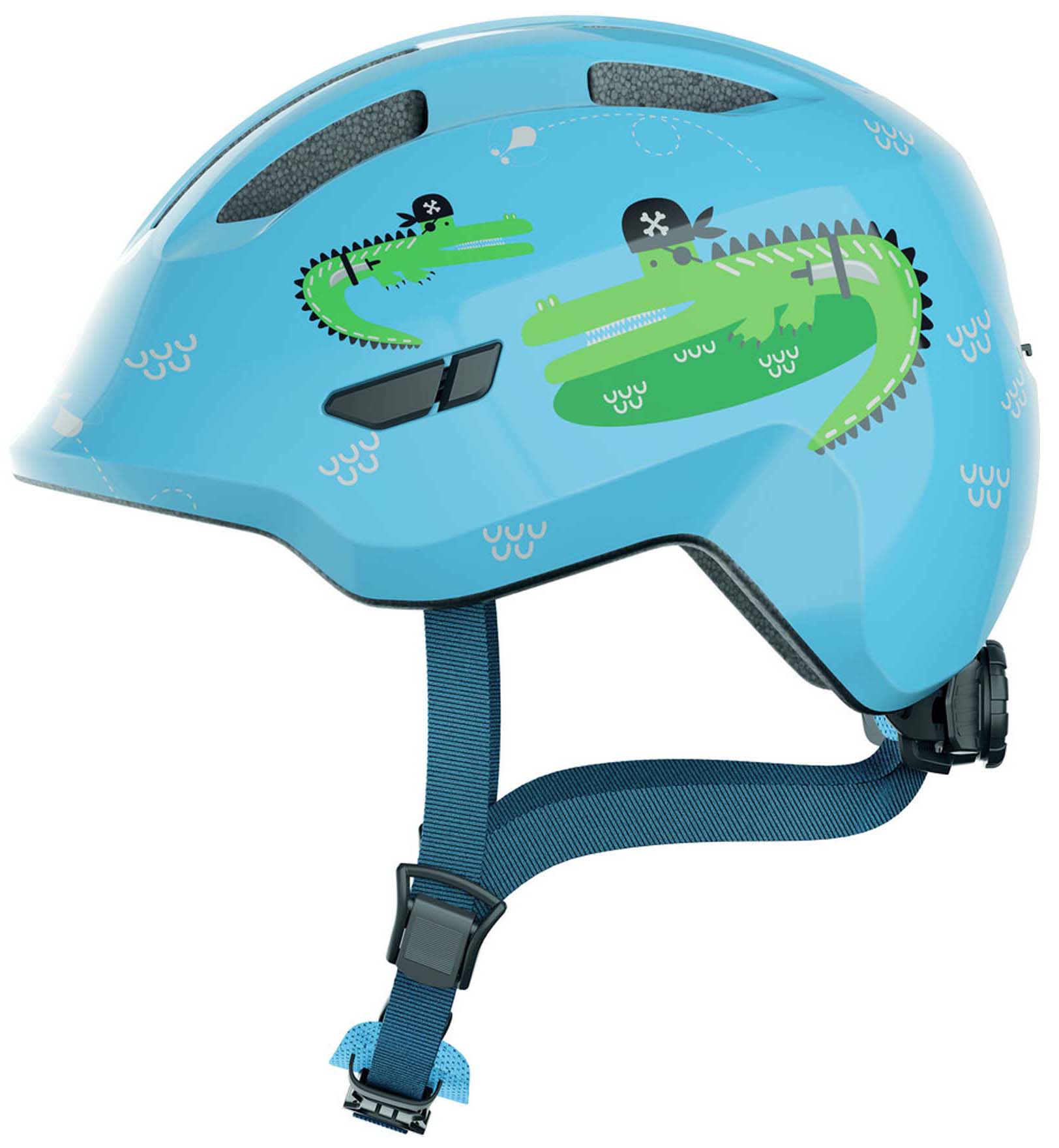 Шолом дитячий ABUS SMILEY 3.0, розмір S (45-50 см), Blue Croco фото 