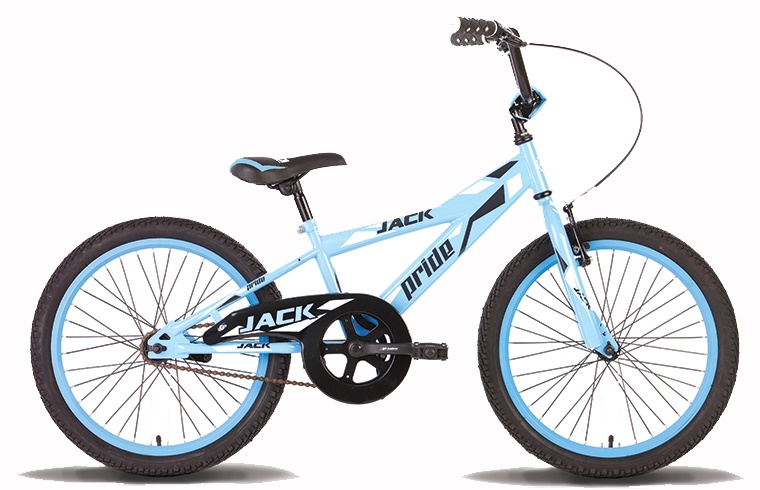 Велосипед 20'' Pride JACK сине-белый глянцевый 2015 фото 