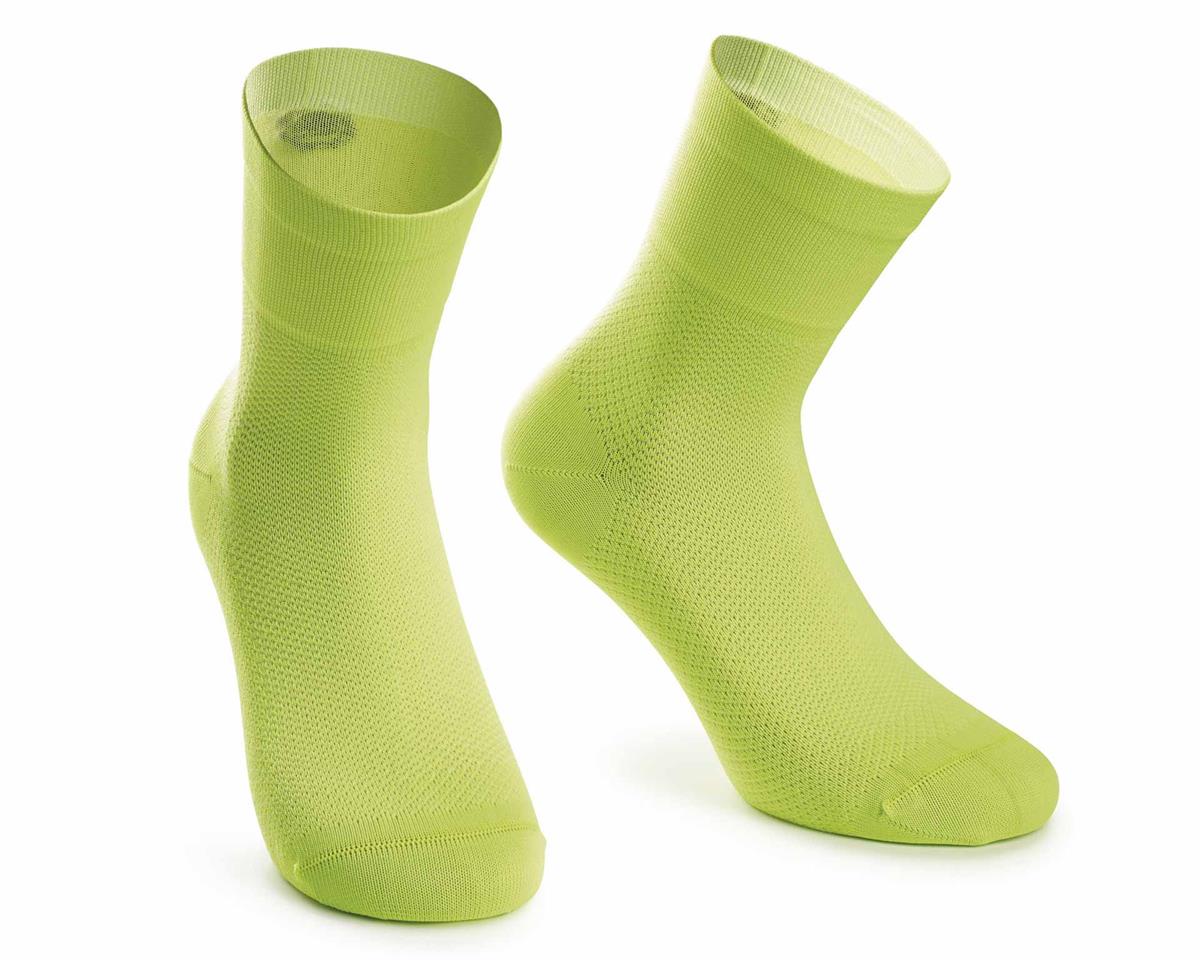 Шкарпетки ASSOS Mille GT Socks Visibility, зелені, 0/35-38 фото 