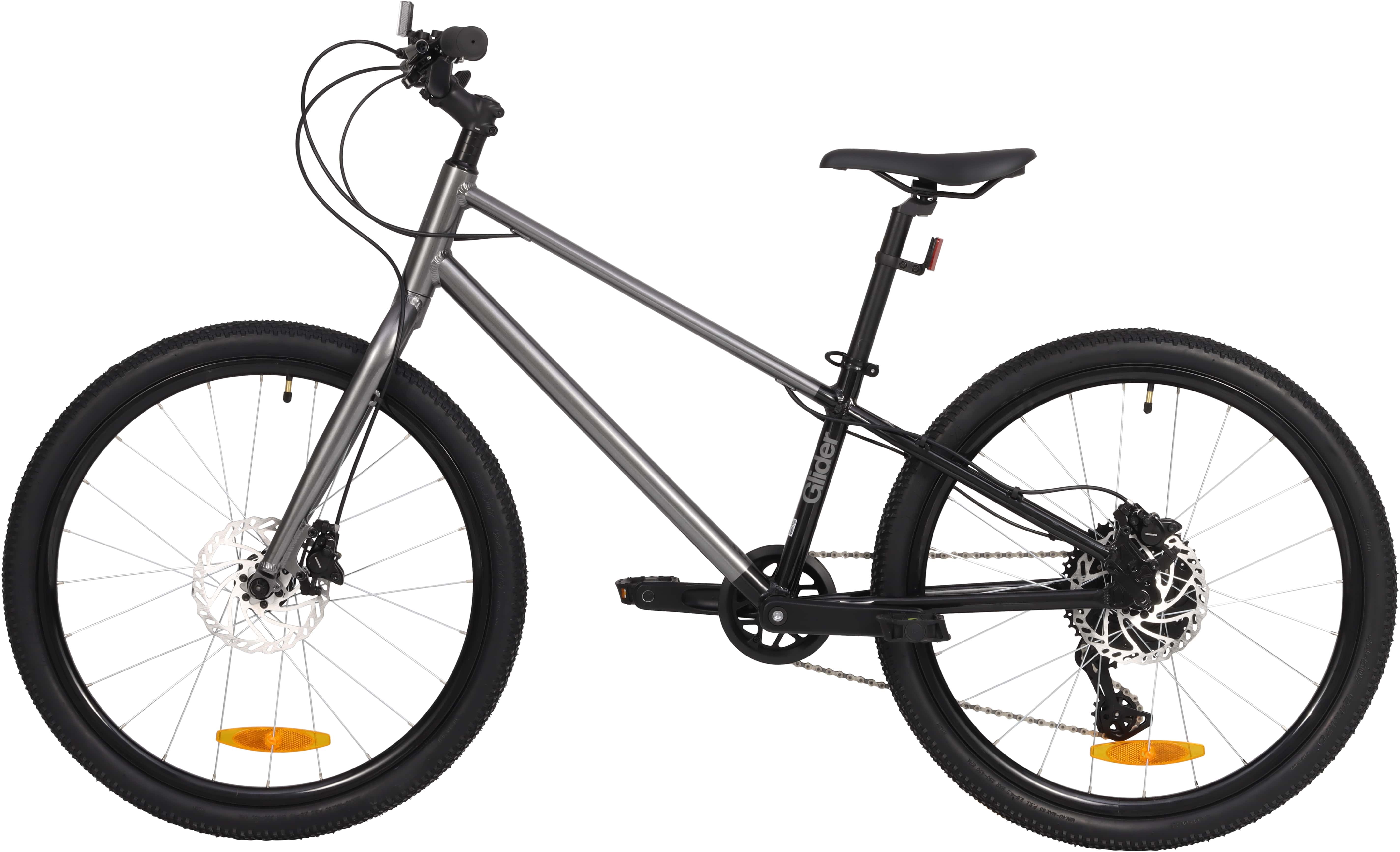 Велосипед 24" Pride GLIDER 4.2 темно-серый A5 фото 4