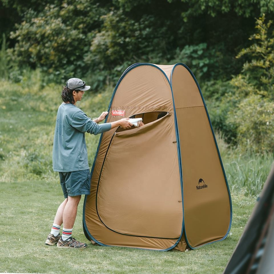 Палатка для душа Naturehike NH17Z002-P, коричневая фото 4