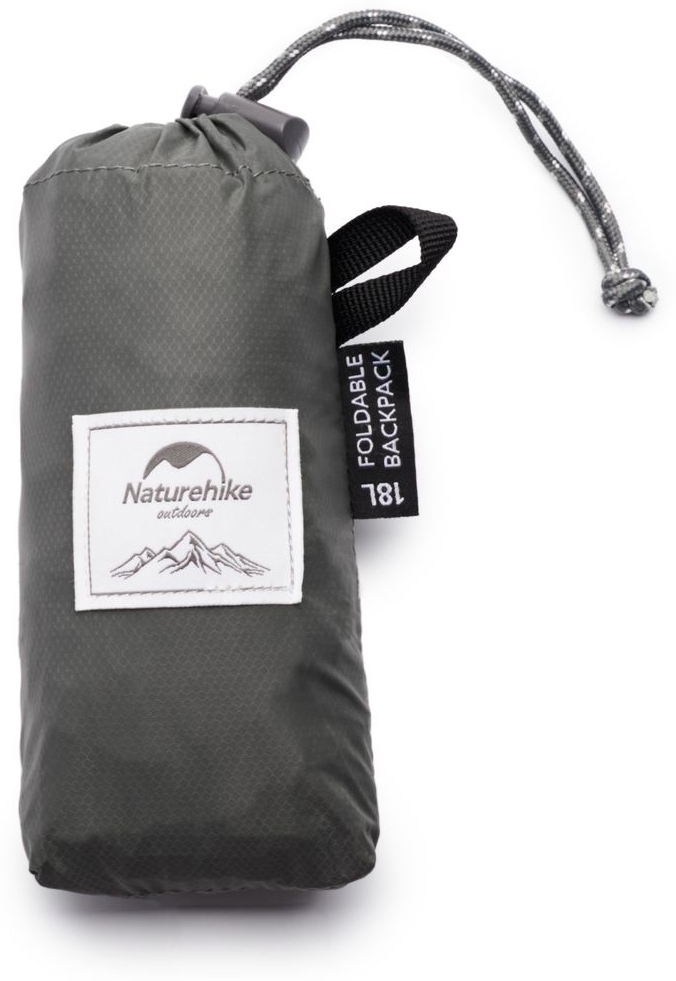 Рюкзак Naturehike Ultralight NH17A012-B, 18 л, серый фото 4