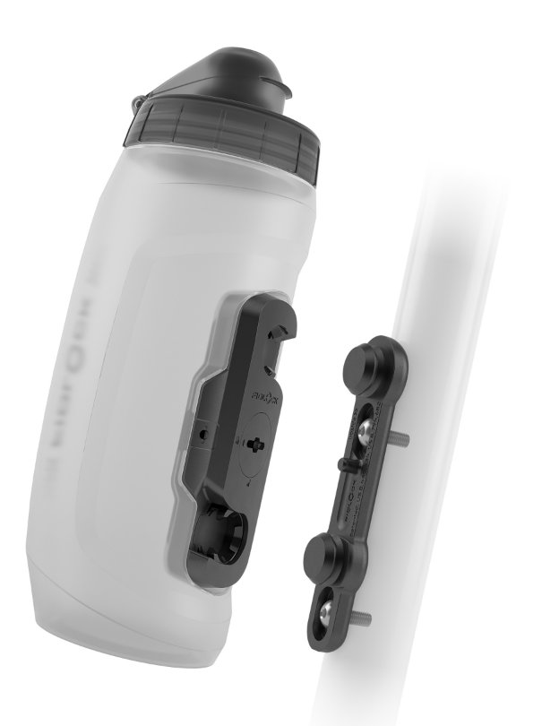 Фляга 0,59 Fidlock TWIST BOTTLE 590 + BIKE BASE, прозрачный/белый фото 